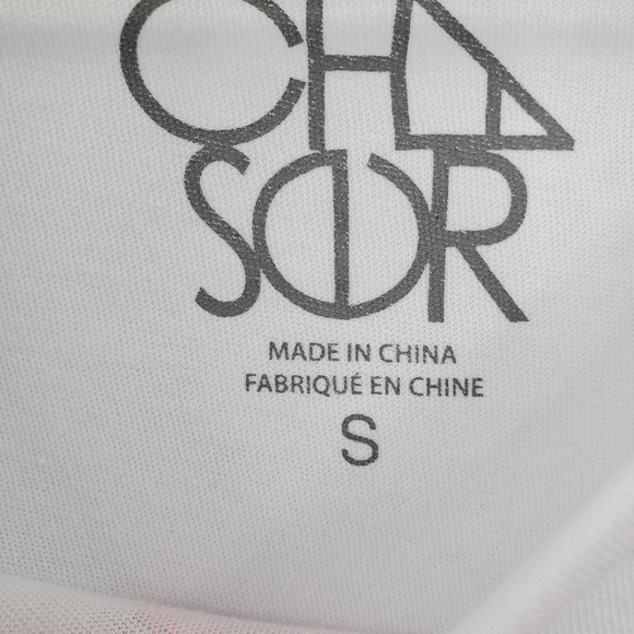 Chaser Flamingoes Big Graphic Tee Cotton Shirt White NEW - Picture 4 of 6